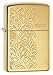 Zippo Paisley High Polish Brass Pocket Lighter