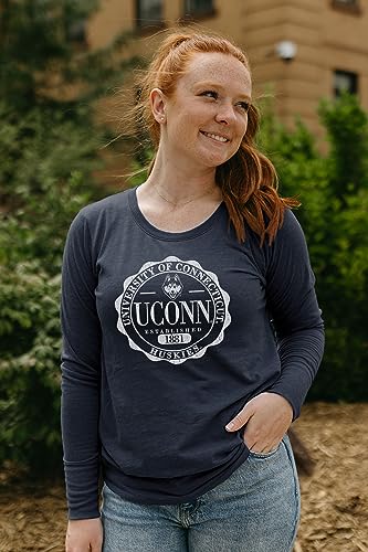 Connecticut Huskies NCAA Officially Licensed Women's Tri-Blend Long Sleeve T-Sh…