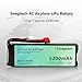 Batteriol 2S Lipo Battery, 7.4V 30C 5200mAh RC Battery with Deans-T Plug for RC Car Airplane Helicopter FPV Boat Drone