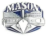 KeCol Adult Mens Masons Freemason Masonic Compass Belt Buckle