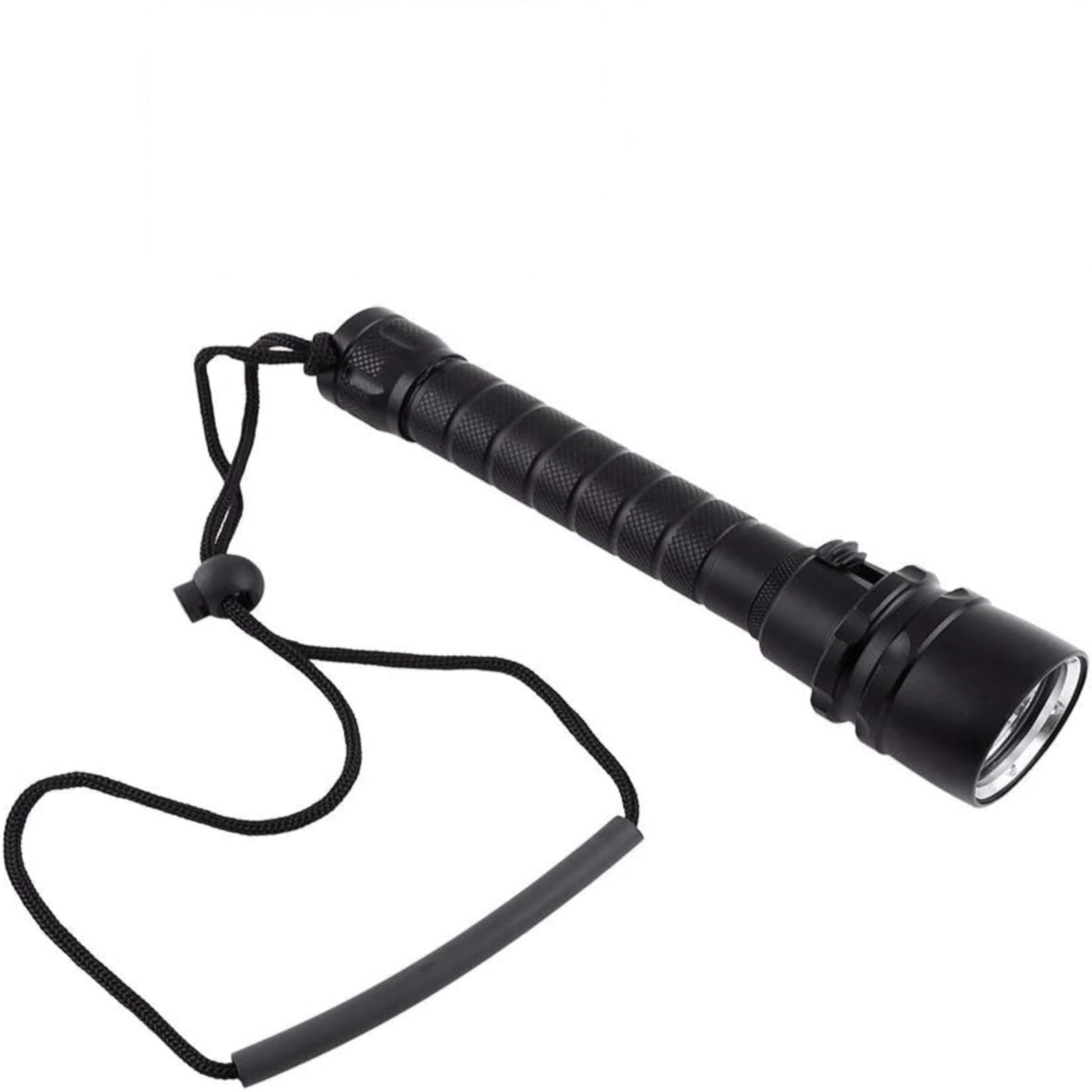 KSTE Diving Flashlight, Underwater Waterproof 8000lumen LED for Diving, Camping