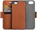 Amazon Basics iPhone 8 / 7 PU Leather Wallet Detachable Case, Brown