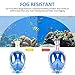 ORSEN Newest Snorkel Mask Foldable 180 Panoramic View Free Breathing Full Face Snorkeling Mask with Detachable Camera Mount, Dry Top Set Anti-Fog Anti-Leak for Adults & Kids (White Blue, L/XL)