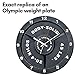 Body Solid Weight Plate Art Wall Clock Battery Operated - 15