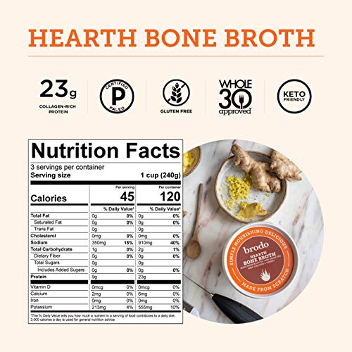 Hearth Bone Broth by Brodo (Signature Blend of Chicken, Beef, Turkey