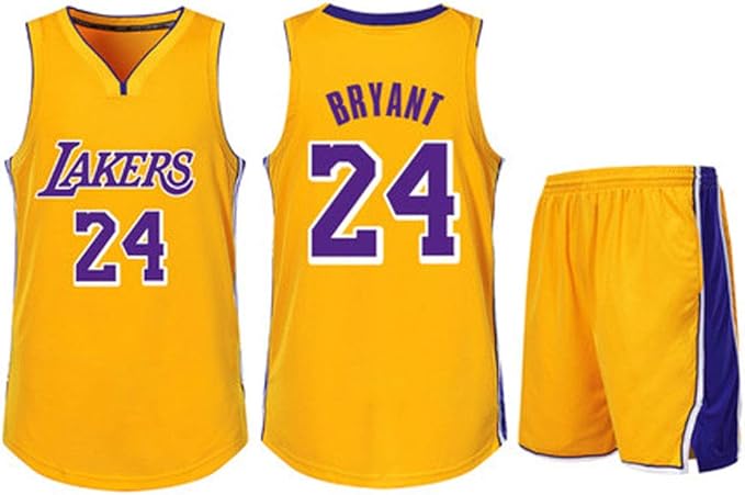 Ermei 24 Los Angeles Lakers Kobe Bryant Basketball Jersey Kids Mens Women Reversible Plain Retro Basketbal Usa T Amazon Co Uk Clothing