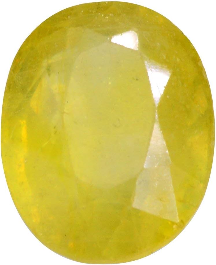 Om Gyatri 9.25 ratti Yellow Sapphire Astrological Gemstone Yellow Sapphire pukhraj Stone