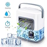 Portable Air Conditioner Fan, SGODDE 2019 Latest USB Mini Personal Air Cooler Fan, Mini Cooler, Desktop Cooling Fan, Table Fan for Bedroom, Travel, Office