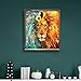 DIY 5D Diamond Painting Kits for Adults Full Drill Cross Stitch Arts Craft Supply for Home Wall Decor 30x40cm（Colorful Lion）