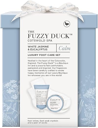 Baylis & Harding Fuzzy Duck White Jasmine Eucalyptus Foot Care Gift Set Vegan