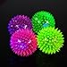 2pcs/pack Pet Products Elastic LED Light-up Spike Ball Pet Dog Cat Molar Rubber Flash Ball Entertained Toy