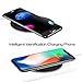 Wireless Charger, Ultra Slim Qi Fast Wireless Charging Pad Compatible with iPhone X /8/8 Plus/XS/XS MAX/XR/Galaxy Note 8/Note9/S8/S8+ /S9 /S9+ Wireless Charger (No AC Adapter)