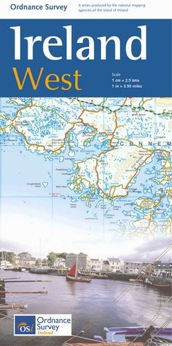 Ireland West Map 1:250 000 OS (Irish Maps, Atlases and Guides) by Ordnance Survey Ireland
