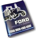 Ford 2600 3600 4100 4600 Tractor Operators Owners Manual Maintenance 1975-1981