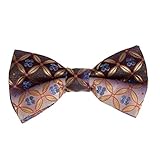 DBD7B01-03 Best Man Gift Patterned Wedding Stain Pre-Tied Bowties By Dan Smith