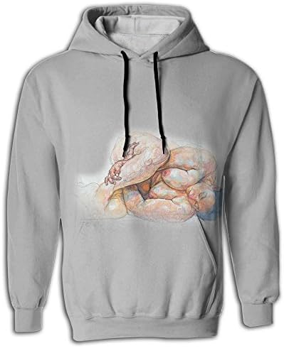 Wang99s Men's Lonely nudity Hoodies Sweatshirts Hip Hop Hooded Hoodie