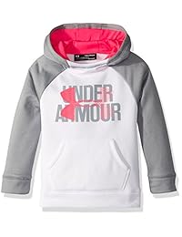 Sudadera con capucha para niñas, de la marca Under Armour, con logotipo grande