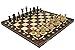 Brown Senator Wooden Chess Set - Weighted Chessmen 16 x 16