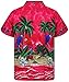 Funky Hawaiian Shirt, Parrot, Pink, XL