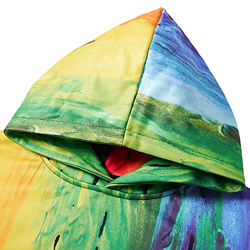 RAISEVERN Spring Autumn Kids Clothes Girls Boys Sport Sweatshirt Hoodies Unisex Long Sleeve Pullover for Casual Wear Black X-Large