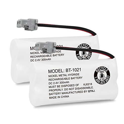 QTKJ BT-1021 BBTG0798001 battery for Uniden BT-1025 BT-1008 BT-1016 D1760 D1760-2 D1780 D1780-2BT D1780-4 D3097 D3098 D1361 DCX150 DCX160 DCX170 DCX309 DCX170BT Cordless Phone Handset (2-Pack) - Thumbnail 5