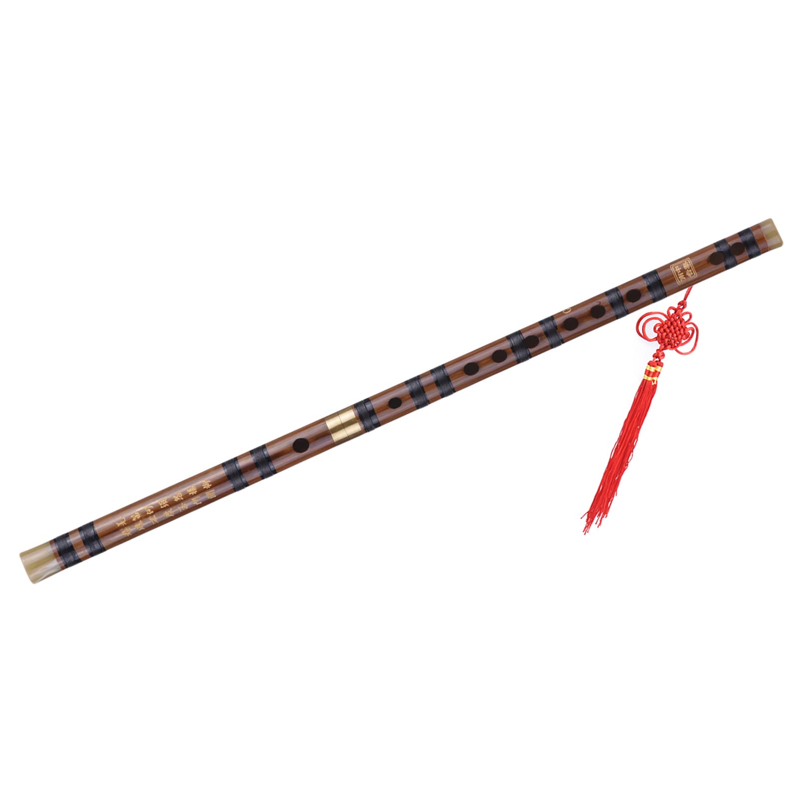 Sasuori G Key Flute Dizi Bitter Bamboo Pluggable Traditional Handmade Chinese Musical Woodwind Instrument Key of G Study Level Performance