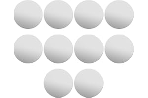 Uxney Stainless Steel Disc，2" Diameter 18Ga 1mm Thickness Stainless Steel Round Sheet for Crafts,DIY, Jewelry, Electrical, Repair, Industrial(10 Pac)