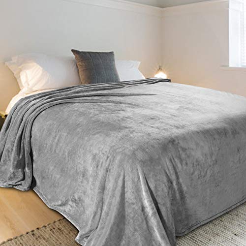 HOMEIDEAS Extra Soft Fleece Blanket Twin Size Lightweight 380GSM Fuzzy