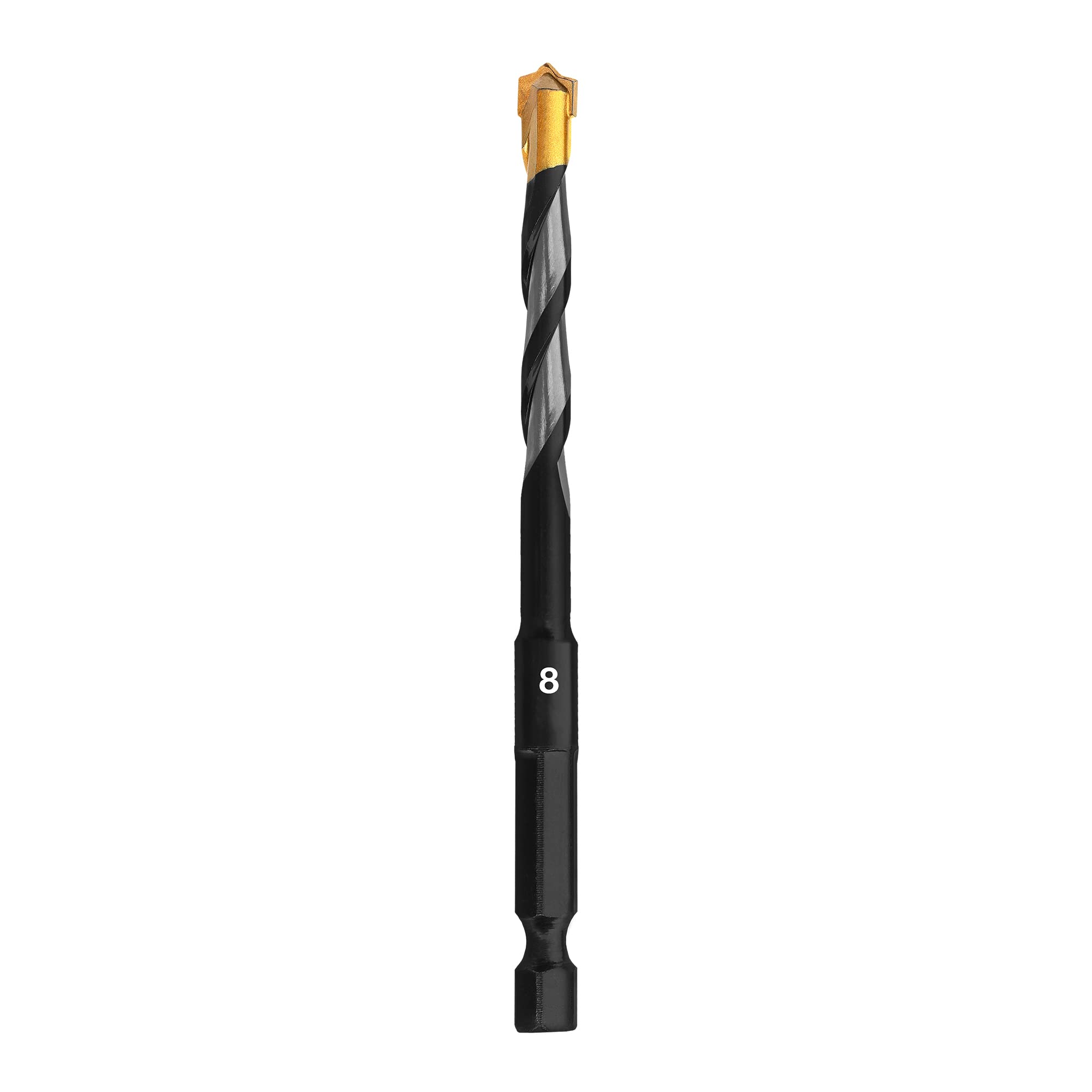 8mm Masonry Drill Bit, Hex Shank Multi Material Drill Bits Masonry, Brick Walls, Soft Tile, Wood, Plastic, Metal