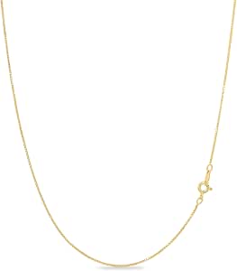 Sterling Silver 1mm Box Chain Necklace 