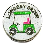 Navika Longest Drive Glitzy Ball Marker with Hat Clip