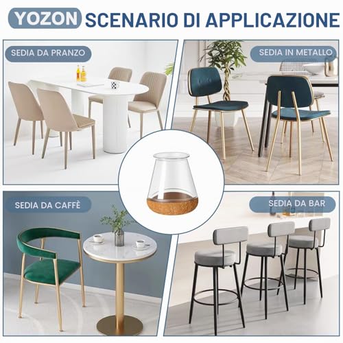 20pcs Round Chair Pads with Thickened Upgraded Felt Pads, Chair Leg Covers, Furniture Chair Leg Protectors for Wooden Floors (Transparent, Diameter 14-20mm)