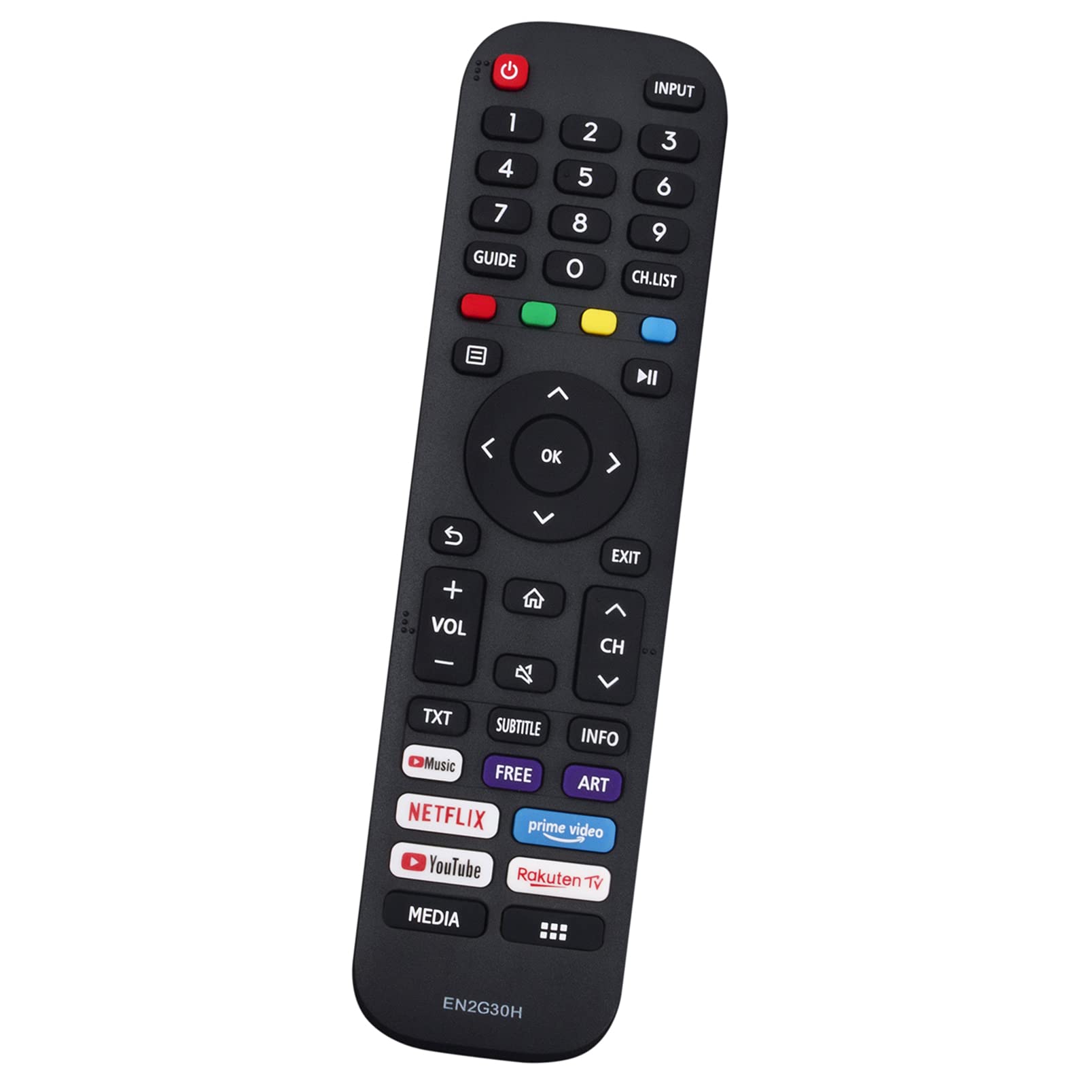 ALLIMITY Remote Control Replace fit for Hisense 4K UHD TV EN2G30H 43AE7200F 58AE7200F 65AE7200F 50AE7200F 55AE7200F 70AE7200F 75AE7200F