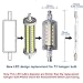 R7S Base LED Light Bulb 5W 78mm(3.07''),120V Warm White 3000K,Double Ended J Type Halogen Bulb Replacement (Non-dimmable),Pack of 2,Chener