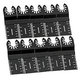 fannybuy 10 Pack Japan Tooth Professional Universal Wood Oscillating Saw Blade Quick Release Multitool Saw Blade For Fein Multimaster Porter Rockwell Cable Black Decker Bosch Craftsman Dewalt Ridgid