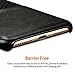 iPhone 8, 7 Case, Premium PU Leather Case with Credit Card Slot Holder, VIFLYKOO Pretty Texture Ultra Slim Lightweight Soft Back Cover Case (Black)