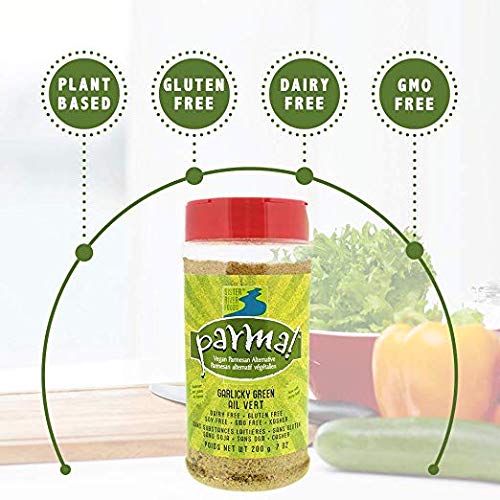 Parma! Vegan Parmesan Garlicky Green, DairyFree, SoyFree and Gluten