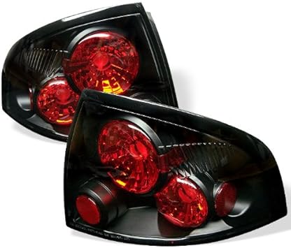 Amazon Com Euro Style Tail Light For Nissan Sentra 00 03 Black Clear Automotive
