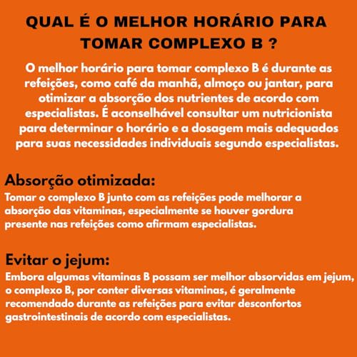 Complexo B com 120 Cápsulas Vitaminas B1 B2 B3 B5 B6 B12 Biotina Ácido Fólico Inositol