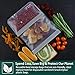 SPLF 8 Pack BPA FREE Reusable Storage Bags (5 Reusable Sandwich Bags, 3 Reusable Snack Bags), Extra Thick Leakproof Silicone And Plastic Free Ziplock Bags Food Storage Freezer Safe