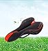 Foir Bike Saddle Mountain Bike Seat Breathable Comfortable Bicycle Seat with Central Relief Zone and Ergonomics Design Fit for Road Bike and Mountain Bike (red and Black)