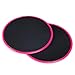 Core Exercise Sliders Gliding Discs for Gym, Home and Travel Total Body Workouts. Abdominal, Chest, Leg Exercise Equipment, Use on Carpet or Hardwood Floors (Round, Red)