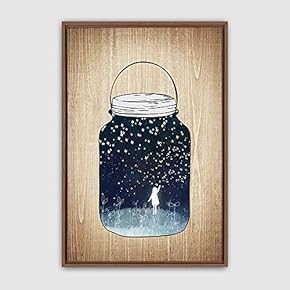 Framed Bottle and Bulb Home Artwork for Living Room Bedroom