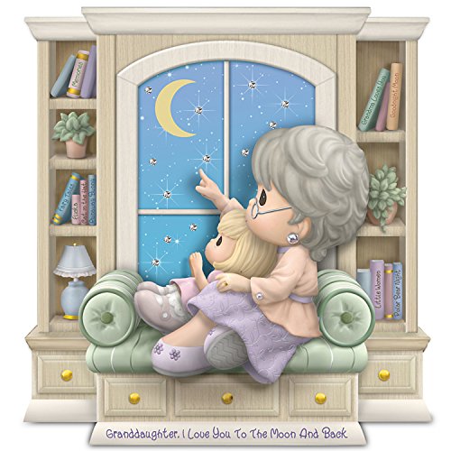 Precious Moments Granddaughter, I Love You To The Moon And Back Figurine by The Hamilton Collection