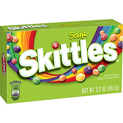 Skittles sour candy theater box, 3.2 ounce