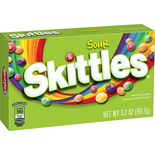 Skittles Sour Candy Theater Box, 3.2 ounce