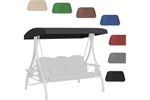 56x47in 75x47in 84x48in Porch Swing Canopy Replacement Top, 2 3 Seater Universal Patio Swing Cover, Waterproof Replacement Ca