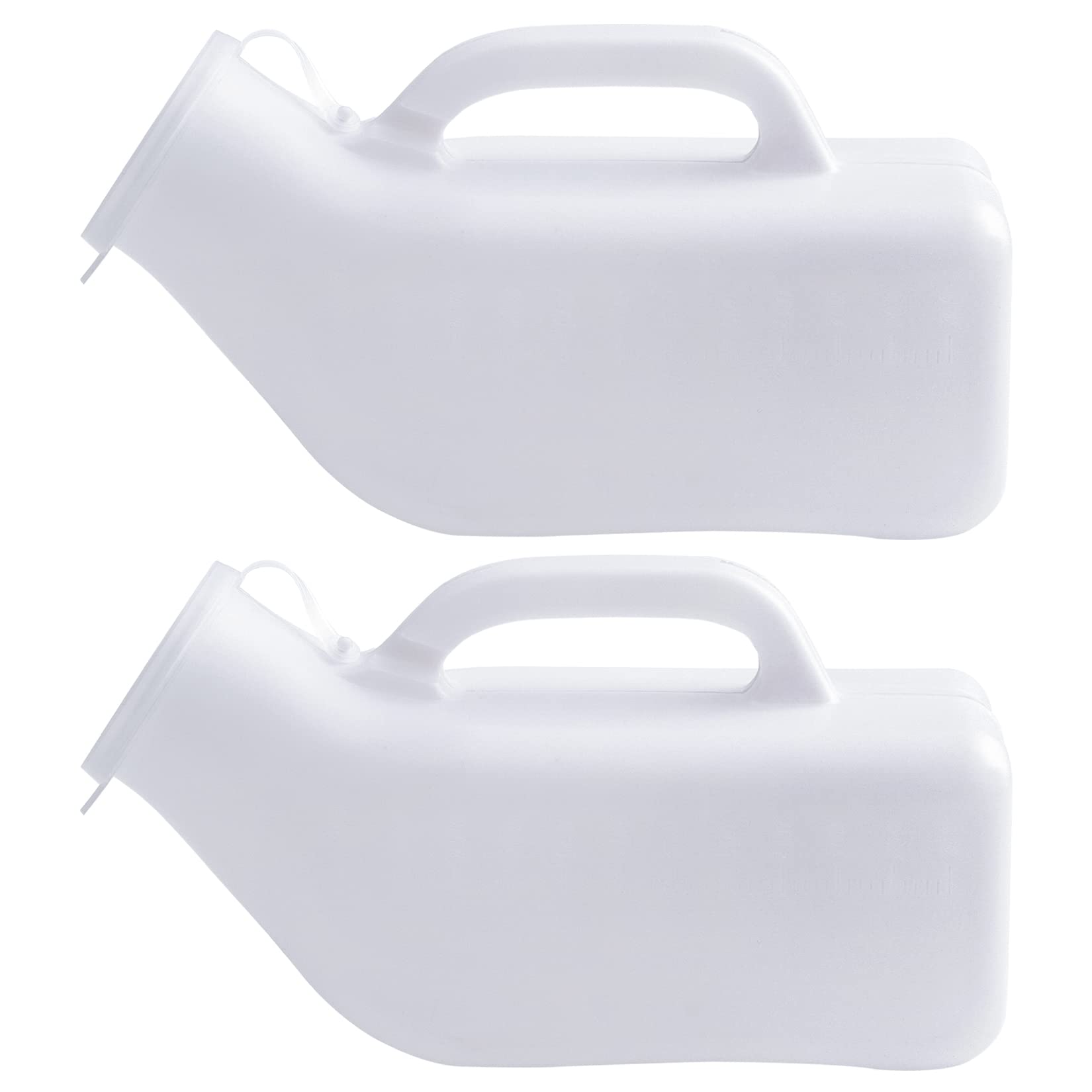 Urine Bottles Male,Portable Urinal Toilet,1200ml Pee Bottle for Men,2 Pack Spill Proof Urinal Bottle for Car,Hospital, Travel,Camping,Elderly & Incontinence