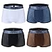 Vogyal Men See Through Underwear Sexy Mens Lingerie Mesh Breathable Boxer Briefs(Pack of 4)