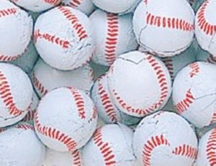 Baseballs Premium Solid Milk Chocolate Balls (10 Lb - 720 Pcs)